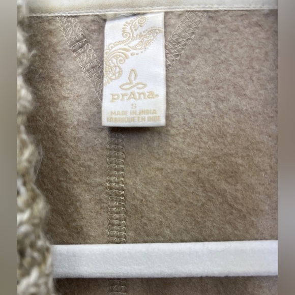 Prana Women’s Demure Wool Blend Drape Cardigan Sweater Knit Brown - Picture 5 of 5